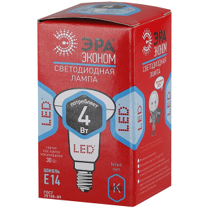 Лампа LED smd ЭРА R39-4w-840-E14-ECO