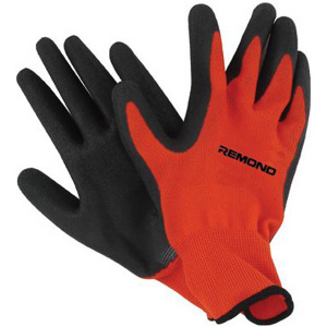Перчатки нитриловые TALENT EN388 ELD422 чёрные с красным
